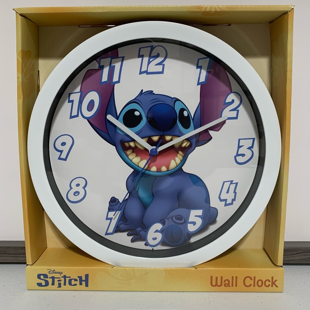 Disney Stitch Analog Wall Clock-New in Box